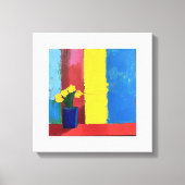 Minimalistische Bloemen - Moderne Floral Canvas Ku Afdruk (Voorkant)