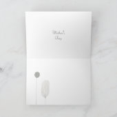 Minimalistische Bloemen Moederdag Kaart - Ze Bloei (Binnen)