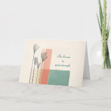 Minimalistische Bloemen Moederdag Kaart - Ze Bloei