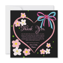 Minimalistische Bloemen Roze & Zwart Trouwen Jubil