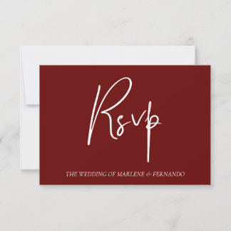 Minimalistische bloemen RSVP-kaart RSVP Kaartje