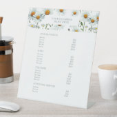 Minimalistische bloemen | Salon prijslijst Service Reclamebord Met Voetstuk (Insitu)