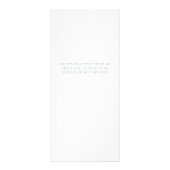 Minimalistische bloemen | Salon prijslijst Service Reclamekaart (Achterkant)