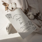 Minimalistische Bloemen Schattige Hart Repetitie D Kaart