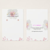 Minimalistische Bloemen Sieraden Display Kaart Sja (Voorkant /achterkant)
