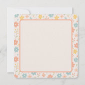 Minimalistische Bloemenboho gepersonaliseerde Moed Kaart (Achterkant)