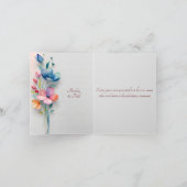 Minimalistische bloemenbruiloft gevouwen (Binnen)