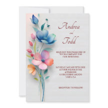 Minimalistische bloemenbruiloft