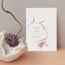 Minimalistische bloemenbruiloft | Mauve & Stofblau