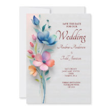 Minimalistische bloemenbruiloft