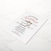 Minimalistische Bloemenbruiloft Uitnodiging | eleg (Gedraaid)