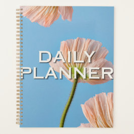 Minimalistische bloemendagplanner planner