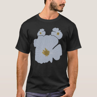 Minimalistische bloemenkunst t-shirt