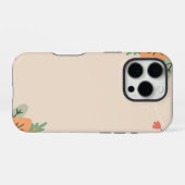 Minimalistische bloemenpatroon achtergrond iPhone hoesje (Achterkant horizontaal)