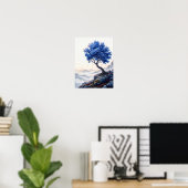 Minimalistische Bloemenposter Poster (Thuiskantoor)