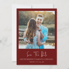 Minimalistische bloemige bewaar de datum save the date