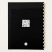 Minimalistische bloemige bladplanner notitieboek (Achterkant)