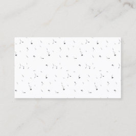 Minimalistische Bloemige Elegantie | Premium Visit Contactkaartje