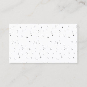Minimalistische Bloemige Elegantie   Premium Visit Contactkaartje