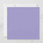 Minimalistische bloemige lavendel trouwkaart 'Save Save The Date (Achterkant)