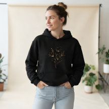 Minimalistische bloemige sweatshirt, Cute bloemige
