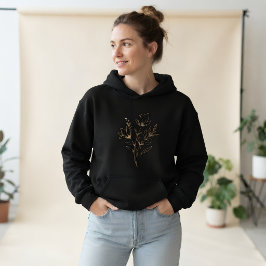 Minimalistische bloemige sweatshirt, Cute bloemige Hoodie