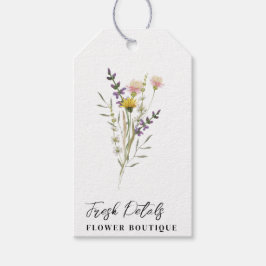 Minimalistische bloemist Hang Labels Cadeaulabel