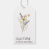 Minimalistische bloemist Hang Labels Cadeaulabel (Achterkant)