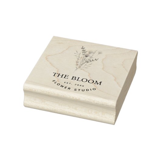 minimalistische bloemist rubberstempel (Stempel)