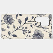 Minimalistische bloemlijnkunst | Elegante botanisc Samsung Galaxy Hoesje (Achterkant horizontaal)