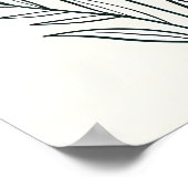 Minimalistische bloemlijnkunst poster (Hoek)