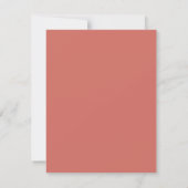 Minimalistische bloemrijke elegant  save the date (Achterkant)