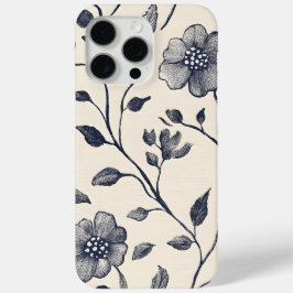 Minimalistische bloemsierkunst - Elegante botanisc iPhone 15 Pro Max Hoesje
