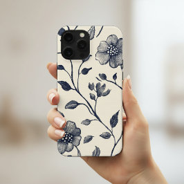 Minimalistische bloemsierkunst - Elegante botanisc iPhone 15 Pro Max Hoesje