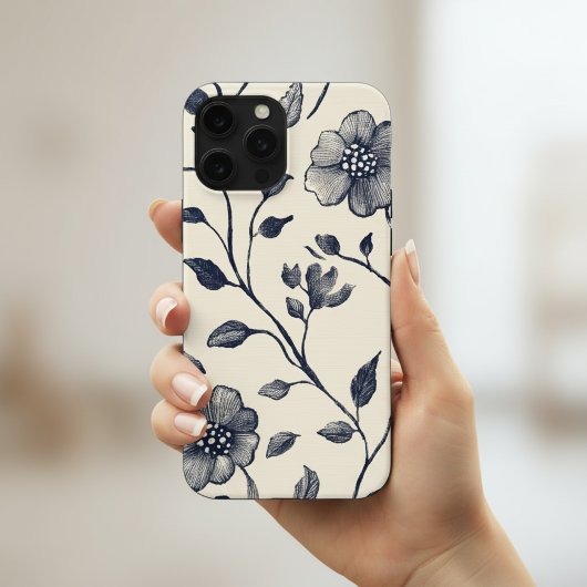 Minimalistische bloemsierkunst - Elegante botanisc Case-Mate iPhone Case