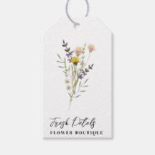 Minimalistische bloemverzorging Bloemist Hang Labe Cadeaulabel (Voorkant)