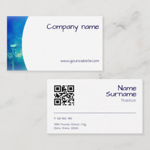 Minimalistische blowbalfotografie QR-Visitekaartje Visitekaartje