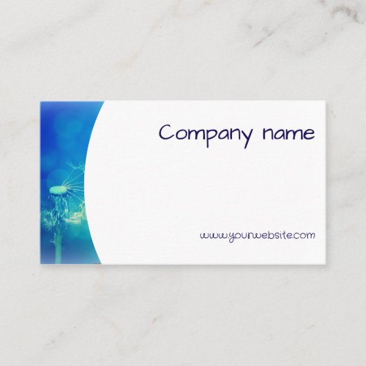 Minimalistische blowbalfotografie QR-Visitekaartje Visitekaartje (Voorkant)