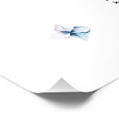 Minimalistische Blue Hydrangea Table Plan Poster (Hoek)