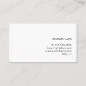 Minimalistische Blue Light pastelconsultant Visitekaartje (Achterkant)