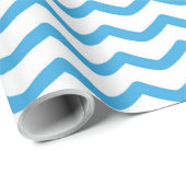 Minimalistische Blue Wave Art Print Cadeaupapier (Rol Hoek)