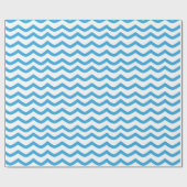 Minimalistische Blue Wave Art Print Cadeaupapier (Vlak)