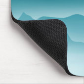 Minimalistische Blue Wavy Mountains Ontdek Quote Muismat (Hoek)