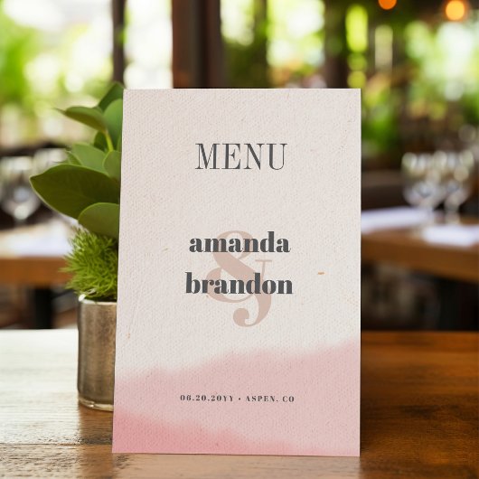 Minimalistische Blush & Bloom Bold Script Wedding 