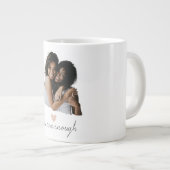 Minimalistische Blush Heart-Mok - Je bent genoeg Grote Koffiekop (Voorkant rechts)