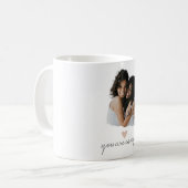 Minimalistische Blush Heart-Mok - Je bent genoeg Koffiemok (Voorkant links)