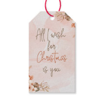 Minimalistische Blush Koppel Kerstcadeautag
