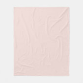 Minimalistische blush roze effen effen stijlvol ch fleece deken (Voorkant)