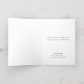 Minimalistische Blush Roze & Goud Vrolijk Kerstfee Folie Wenskaart (Binnenlaag)