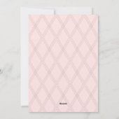 Minimalistische Blush Roze & Goud Vrolijke Kerst K Feestdagenkaart (Achterkant)